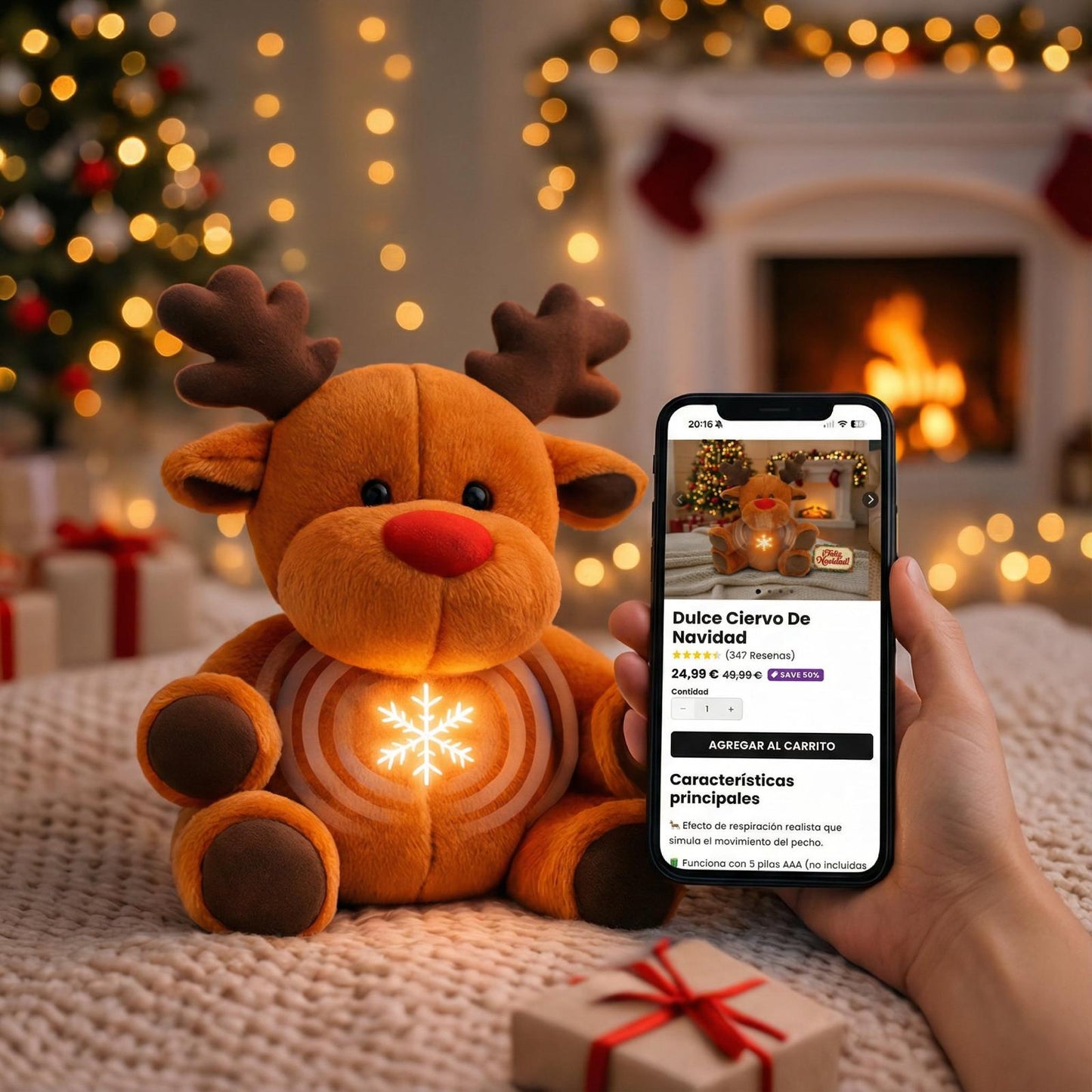 Dulce Ciervo De Navidad